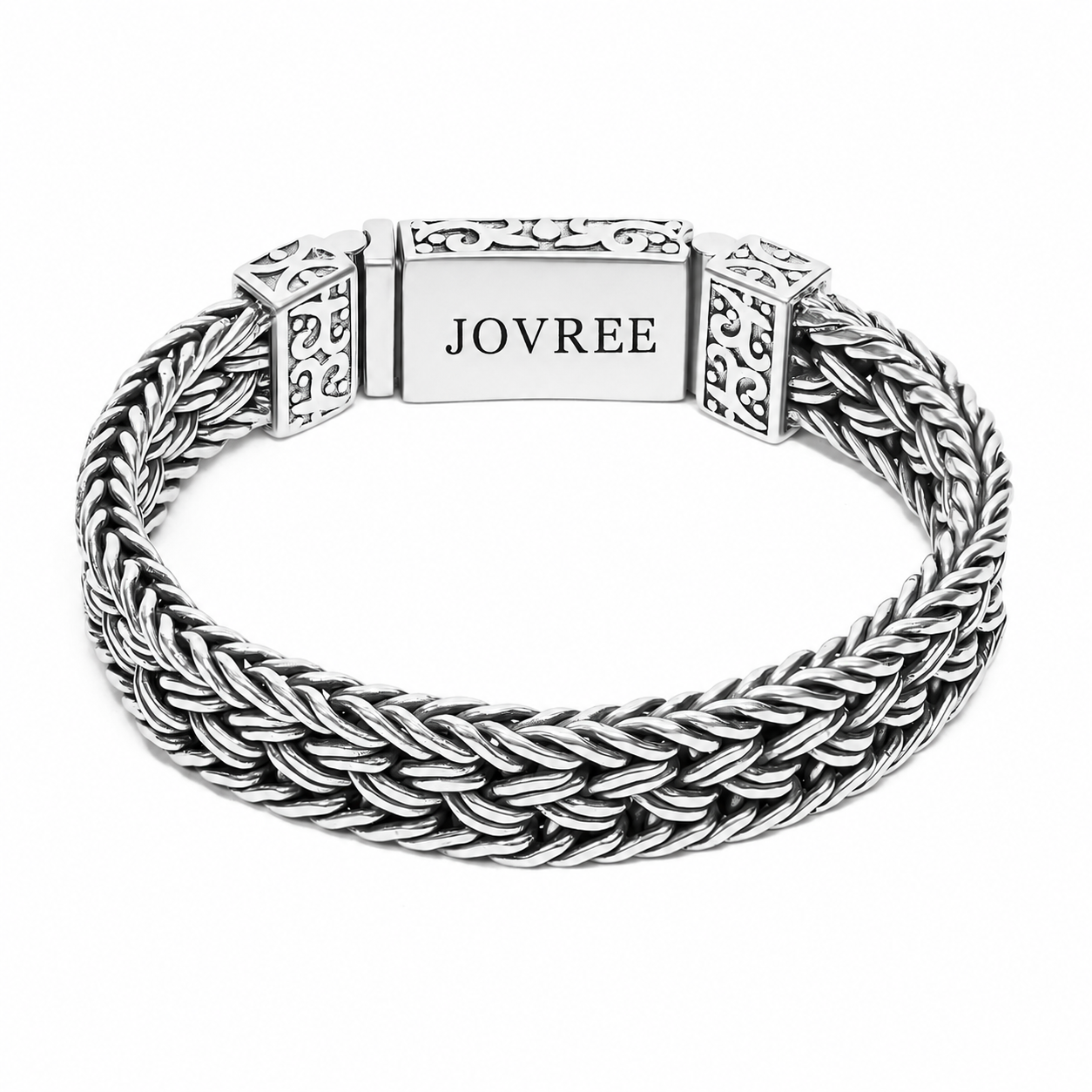 Marlo - Wide Woven Chain Bracelet