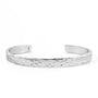 Lugo - Handmade Hammered Silver Bangle Bracelet
