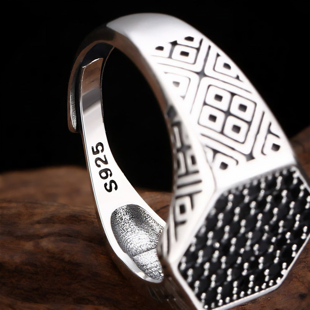 Agno  925 Silver Signet Ring 3