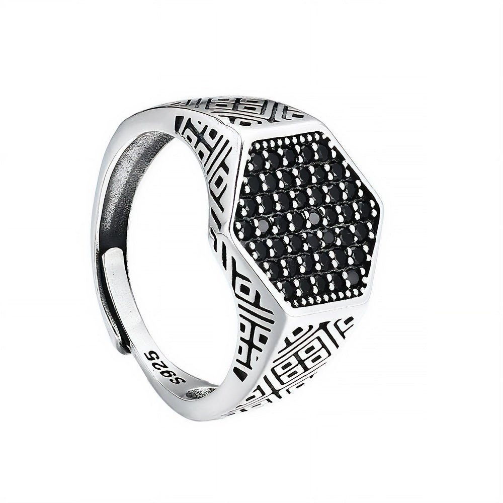 Agno  925 Silver Signet Ring 5