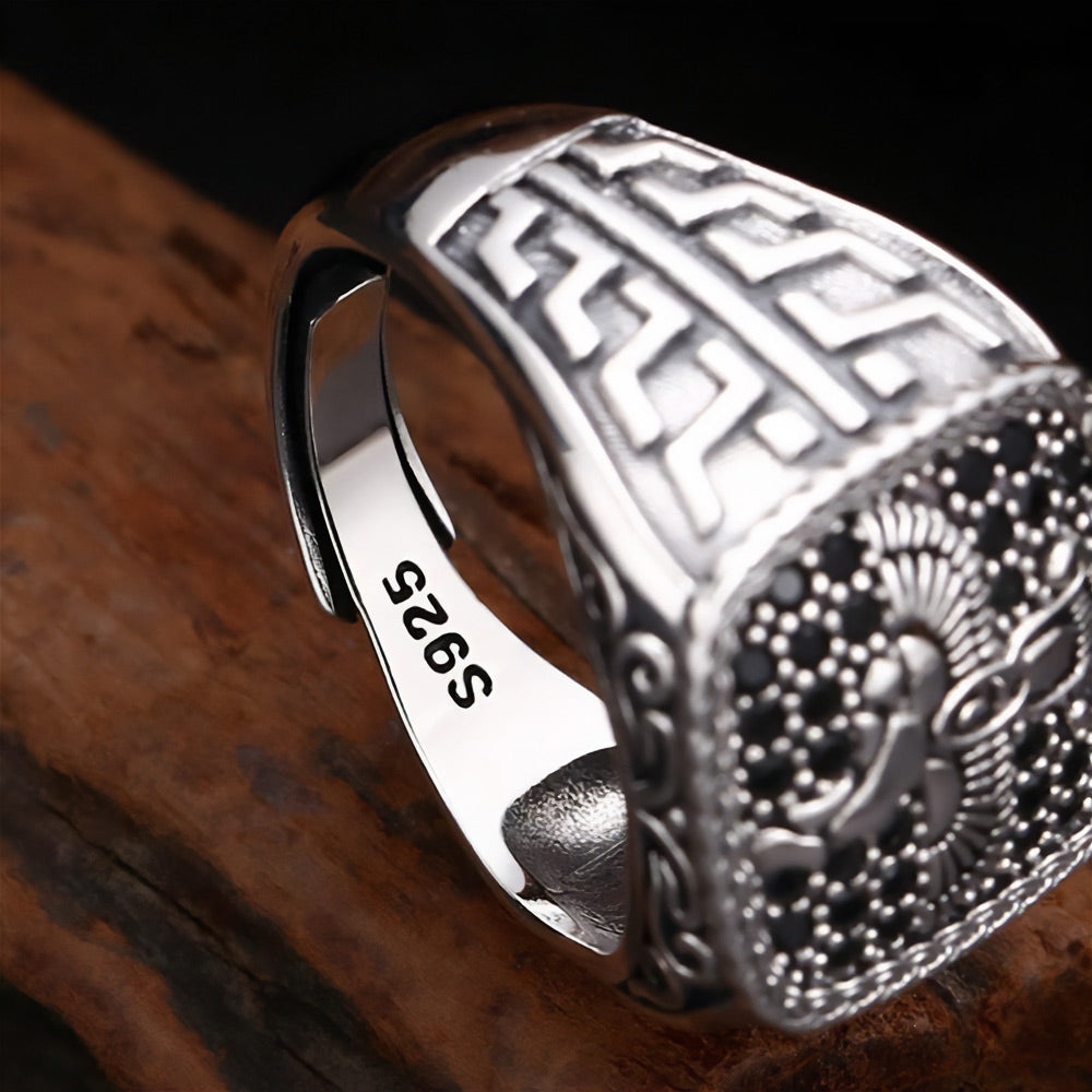 Horus  Faravahar 925 Silver Ring 4