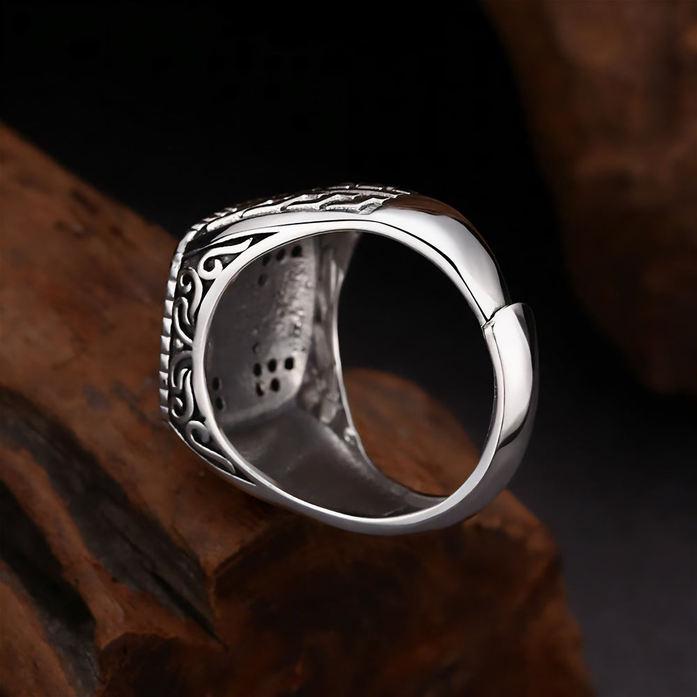 Horus  Faravahar 925 Silver Ring 3