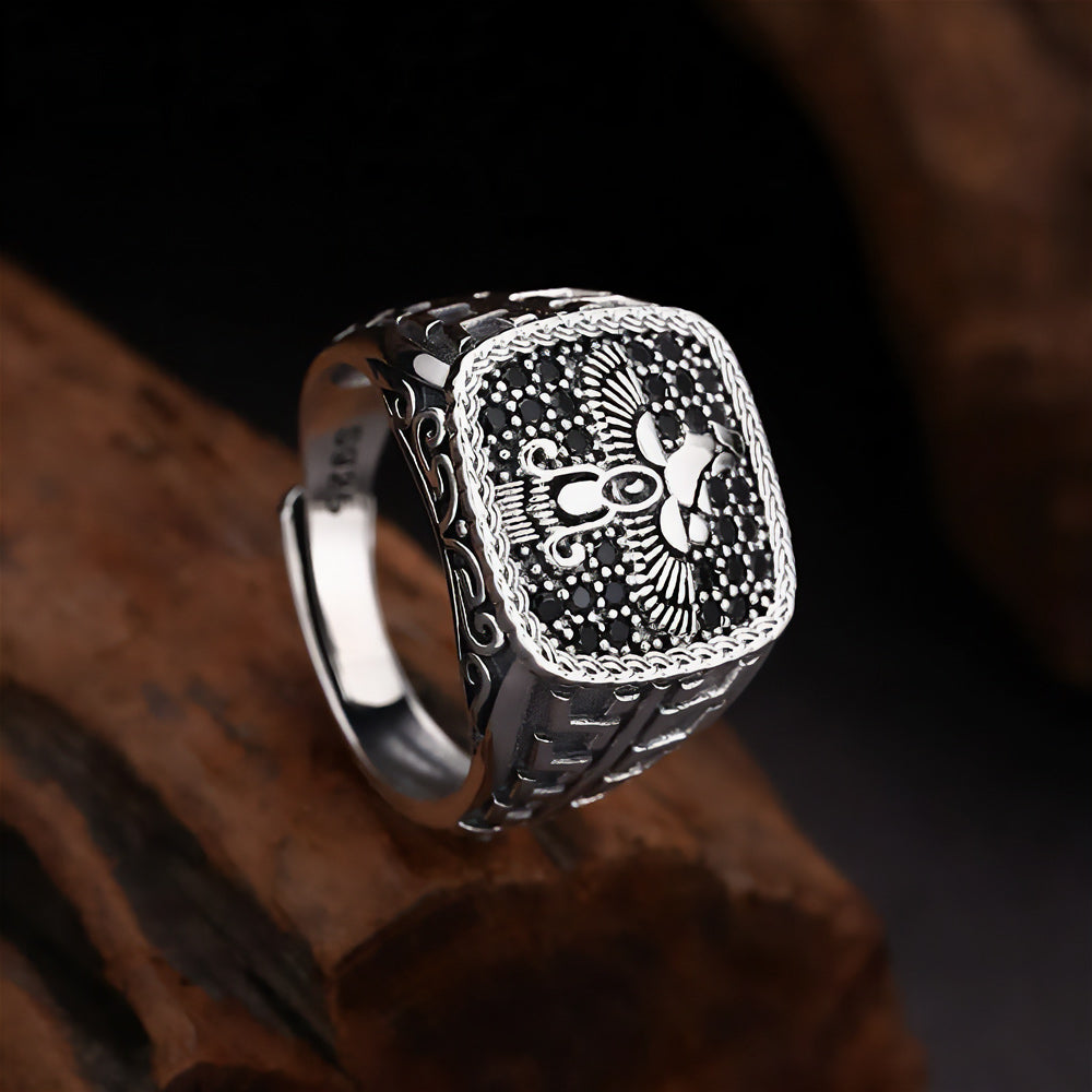 Horus  Faravahar 925 Silver Ring