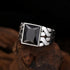 Ragnar  Handmade Square 925 Silver Ring 2