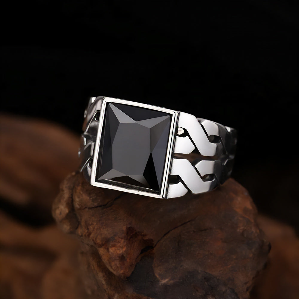 Ragnar  Handmade Square 925 Silver Ring 2
