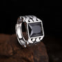 Ragnar  Handmade Square 925 Silver Ring