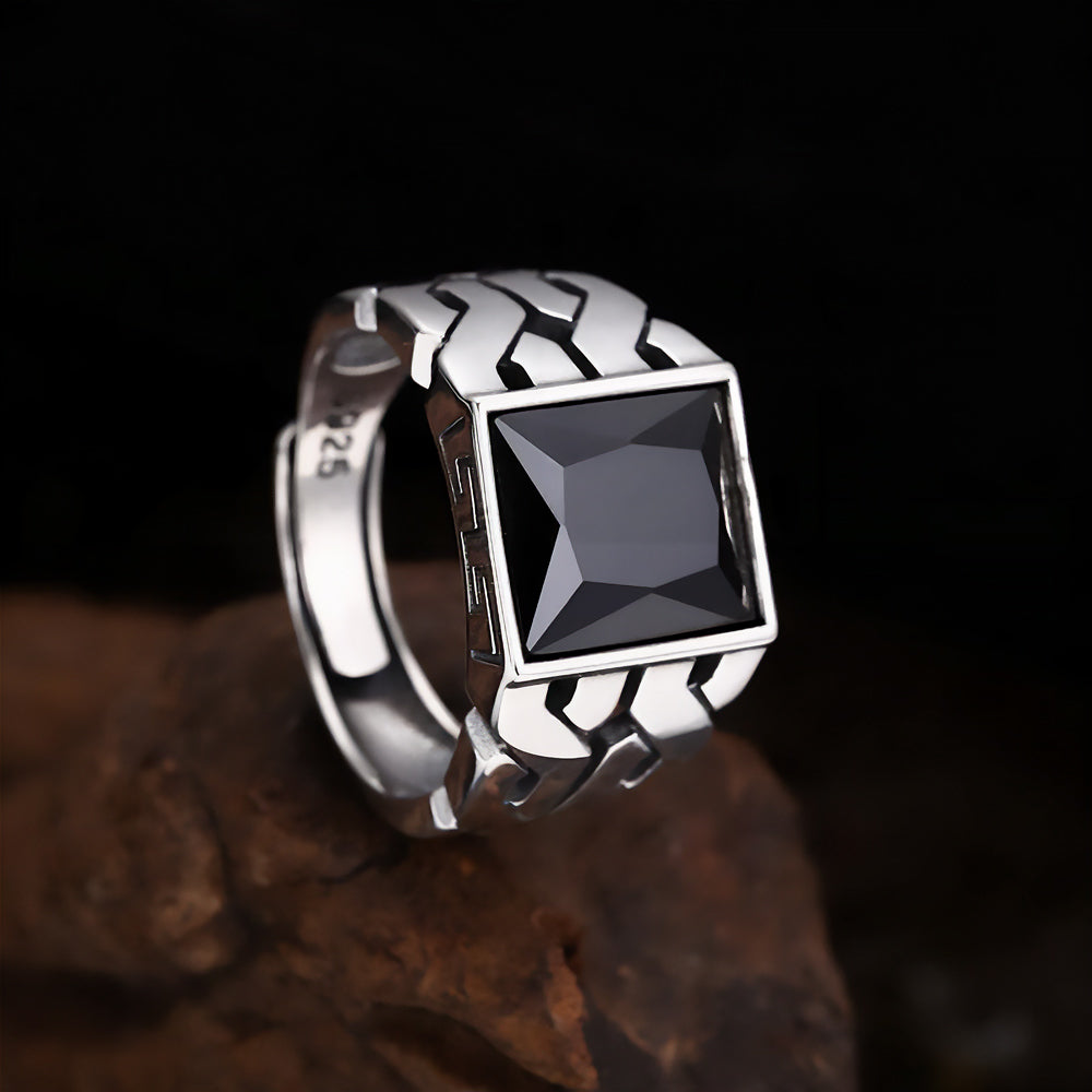 Ragnar  Handmade Square 925 Silver Ring