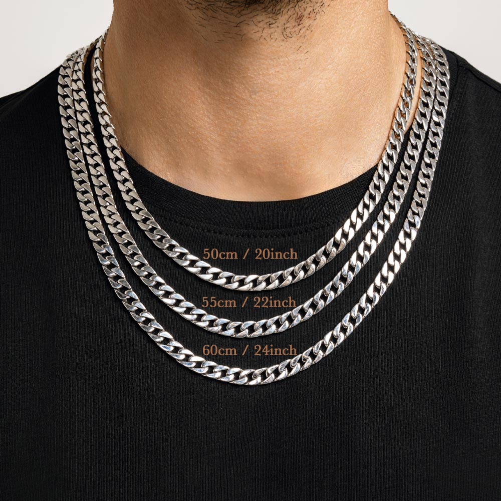 Cana  Classic Silver Chain Necklace 7