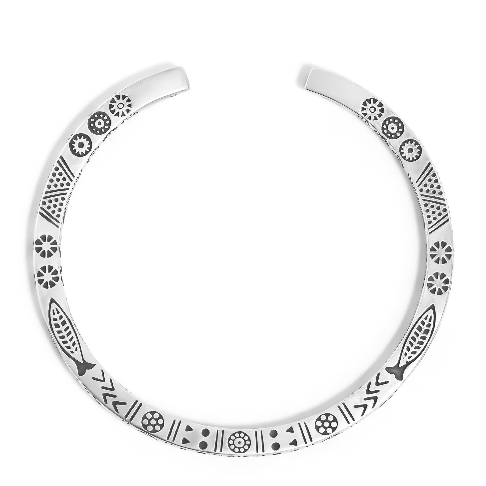 Como  Silver Bangle Bracelet 2