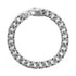 Fulda  Embroidery Patterned Silver Chain Bracelet 3