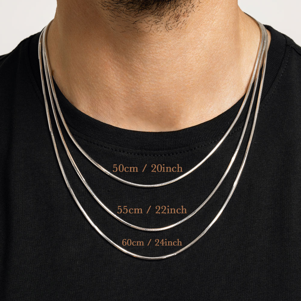 Fuli  Snake Bone Slim Chain Necklace 7