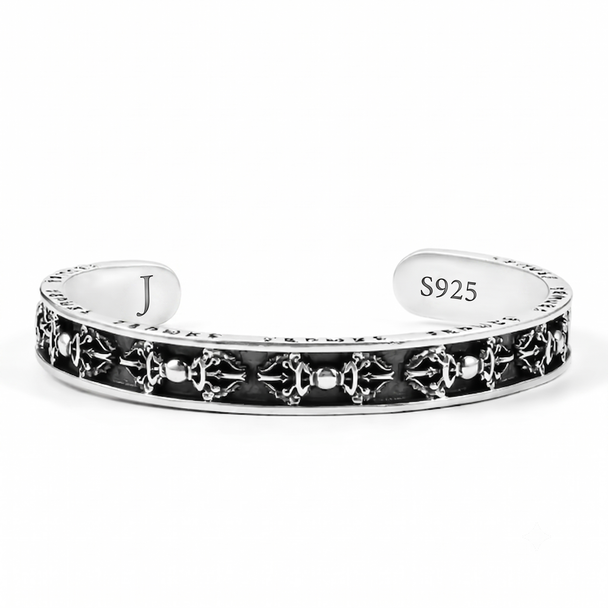 Basel - Ancient Silver Bangle Bracelet