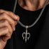 Poseidon  Trident Handmade Silver Pendant 6