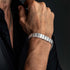 Ruvo  Hexagonal Link Silver Bracelet 5