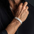 Ruvo  Hexagonal Link Silver Bracelet 6