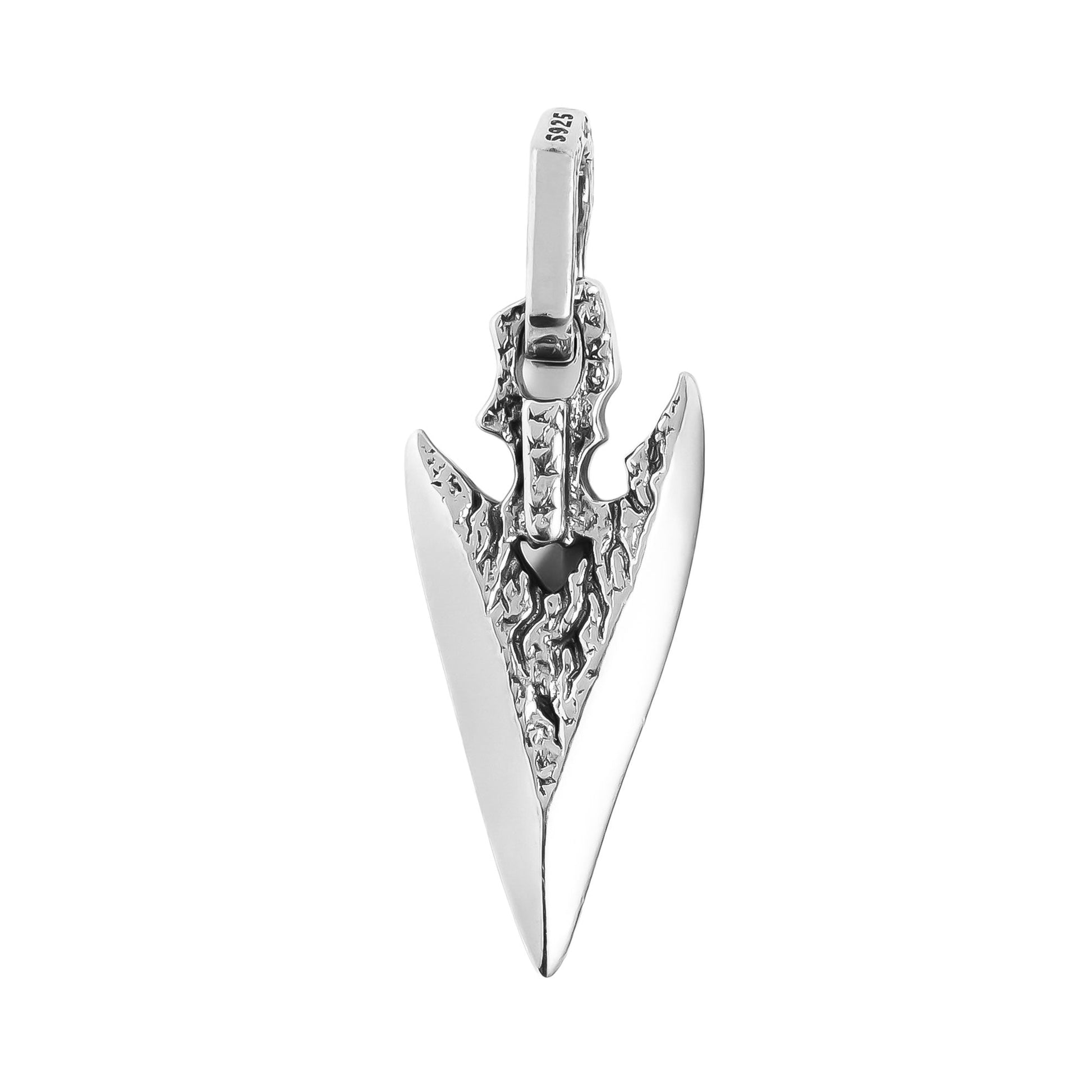 Lyon  Silver Handmade Arrowhead Pendant 3