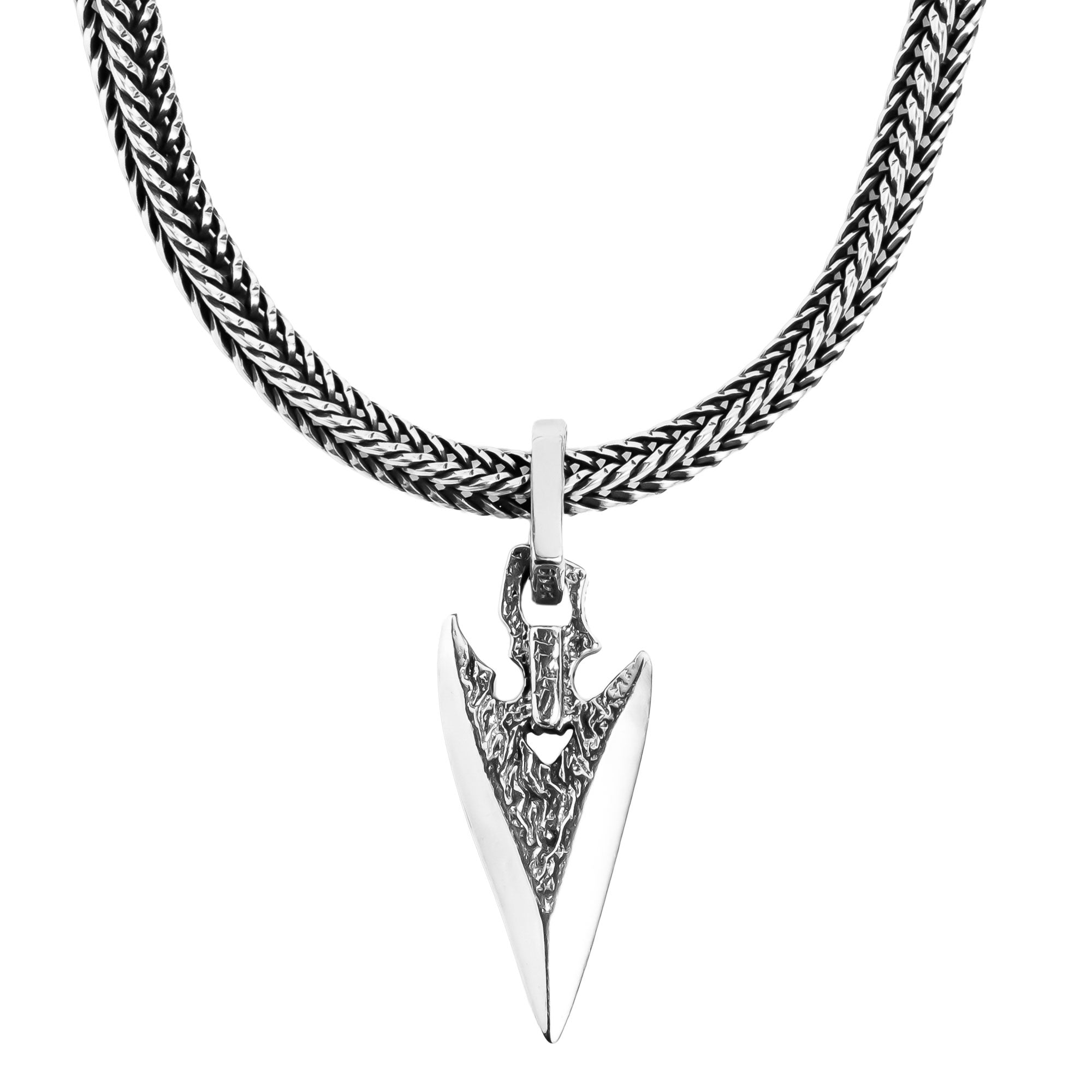Lyon  Silver Handmade Arrowhead Pendant
