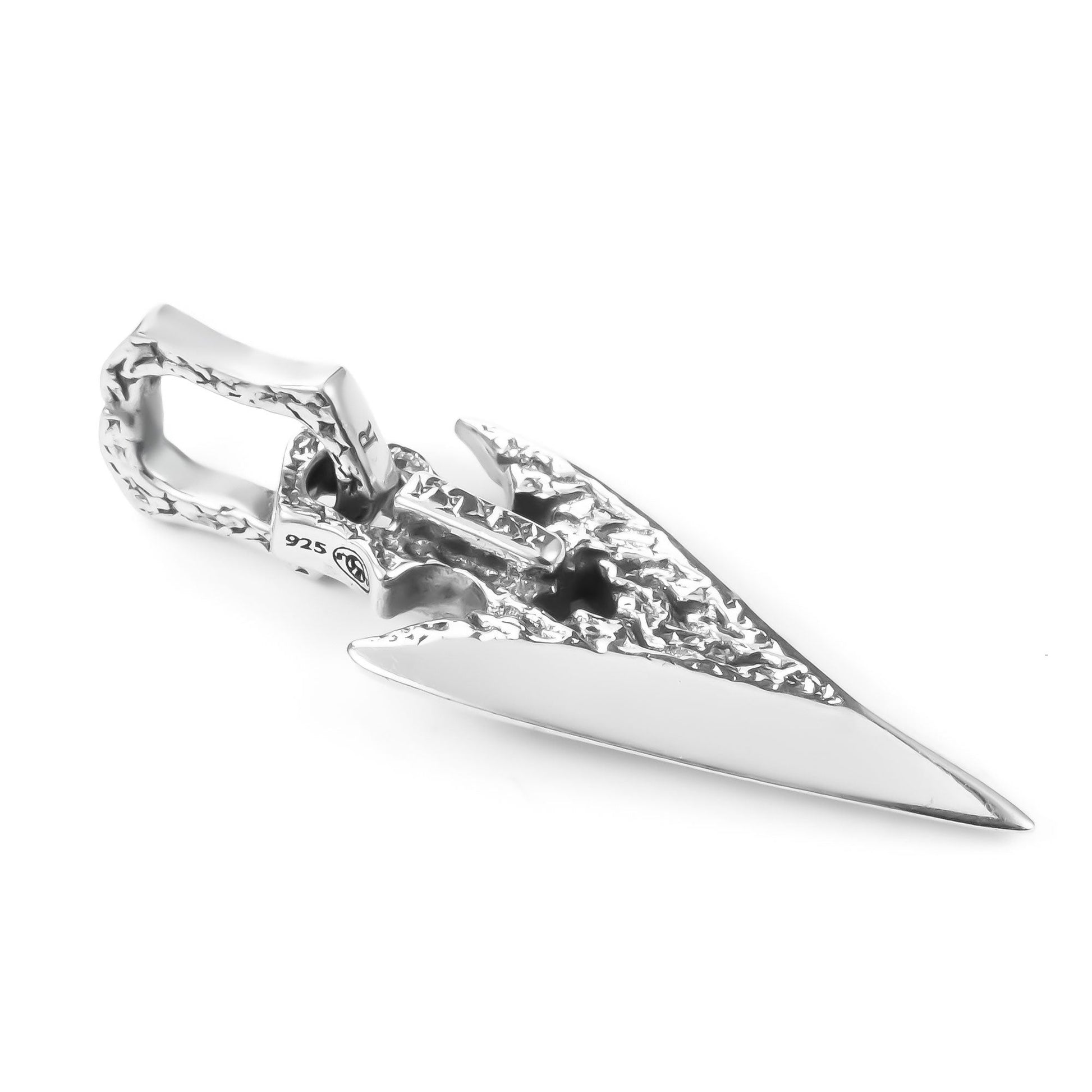 Lyon  Silver Handmade Arrowhead Pendant 4