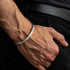 Turin  Silver Zodiac Patterned Bangle Bracelet 5