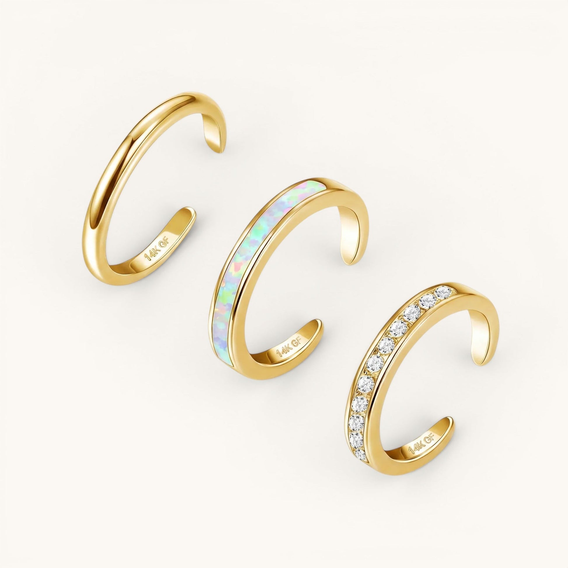 Luxe Toe Ring Set Gold
