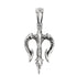 Poseidon  Trident Handmade Silver Pendant 3