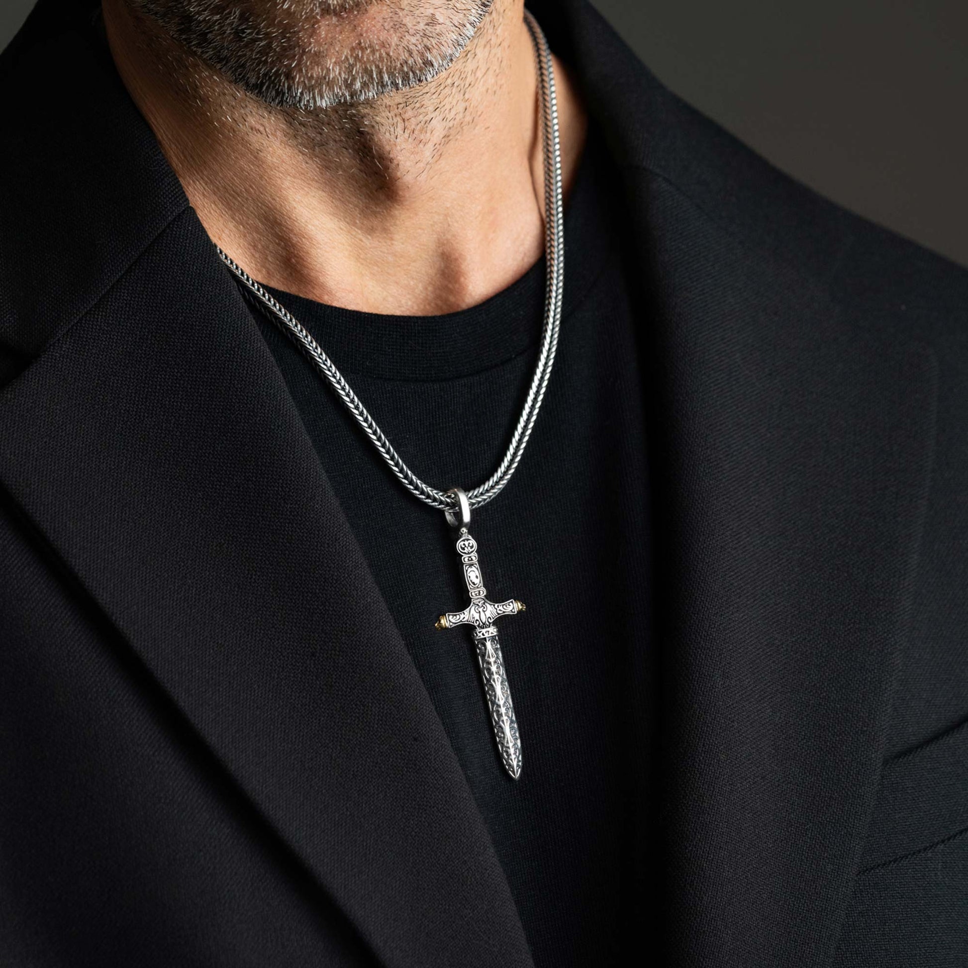 Ravenna  Cross Sword Pendant 7