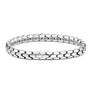 Roma  Silver Snake Scale Elegant Bracelet