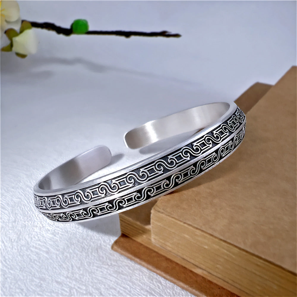 London  Silver Bangle Bracelet 3