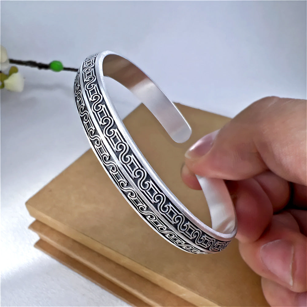 London  Silver Bangle Bracelet 4