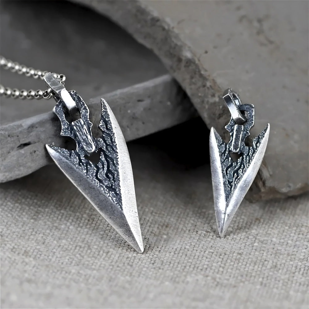 Lyon  Silver Handmade Arrowhead Pendant 7