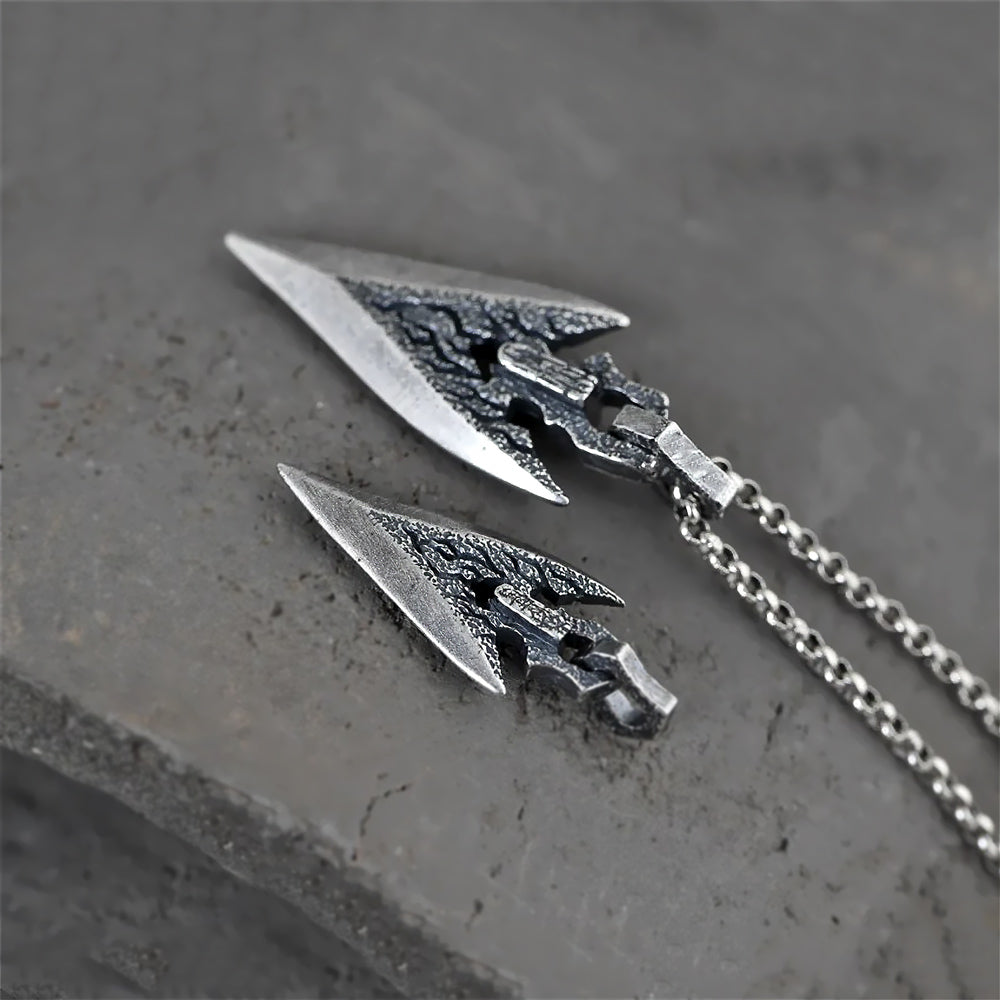 Lyon  Silver Handmade Arrowhead Pendant 8