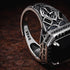 Nero  Black Stone 925 Silver Signet Ring 3