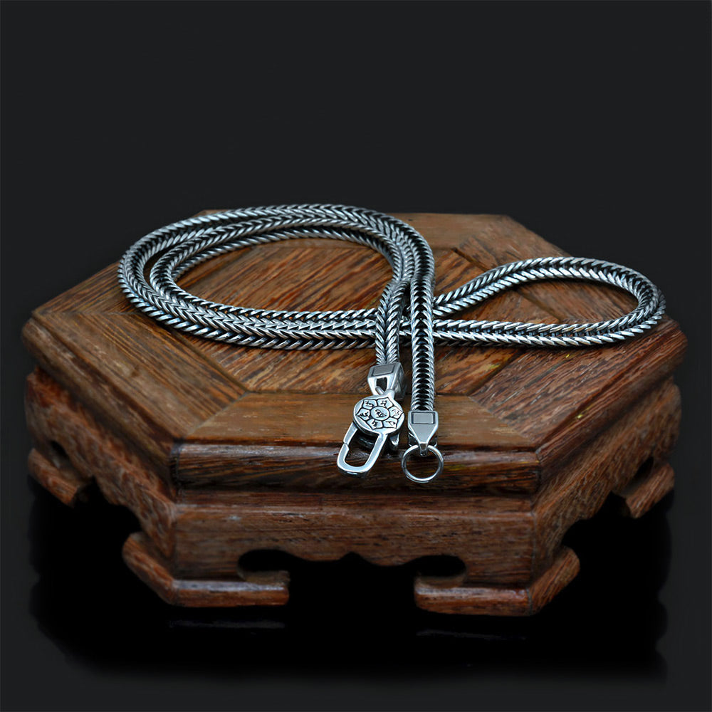 Sergo  925 Sterling Silver Handmade Chain Necklace 4