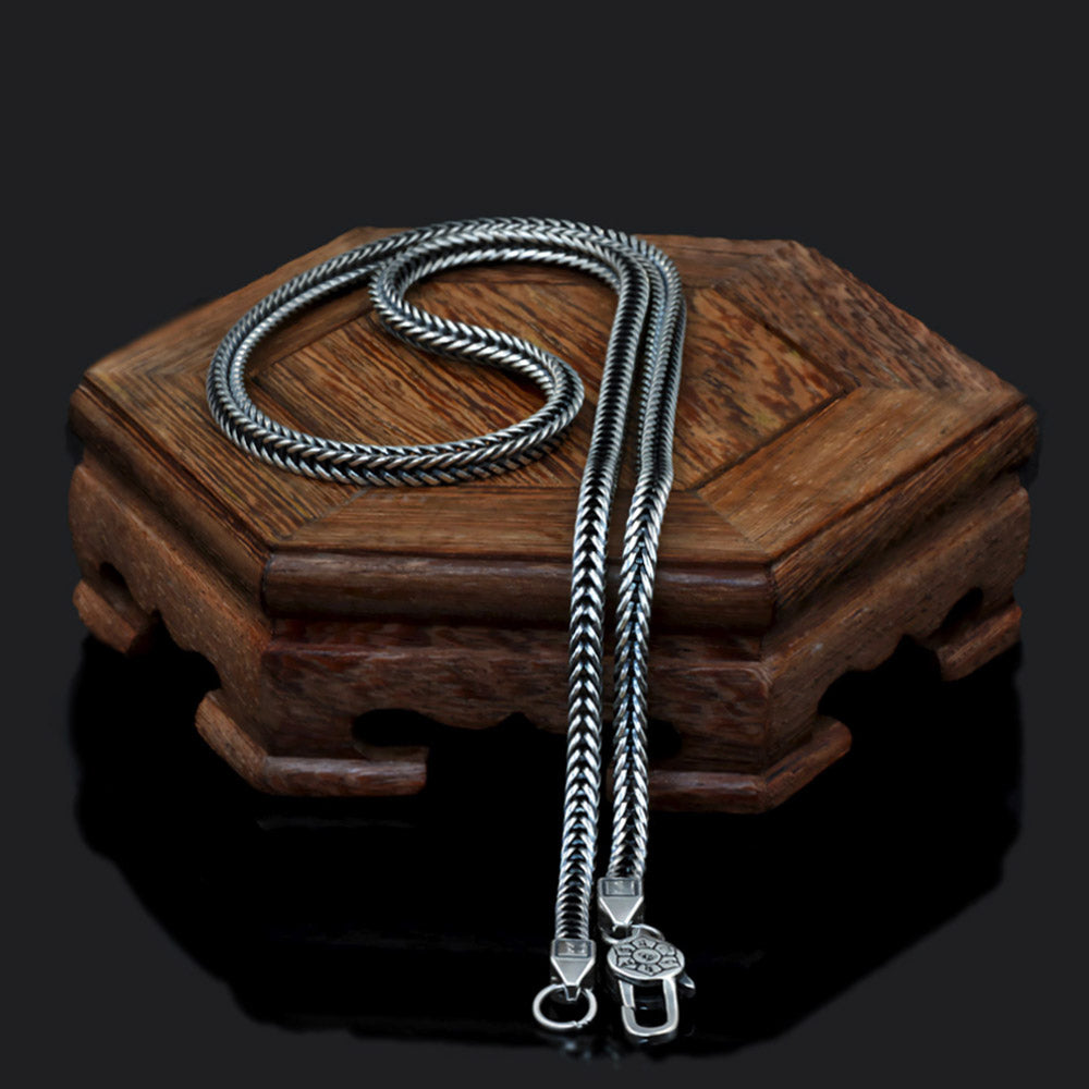 Sergo  925 Sterling Silver Handmade Chain Necklace 3
