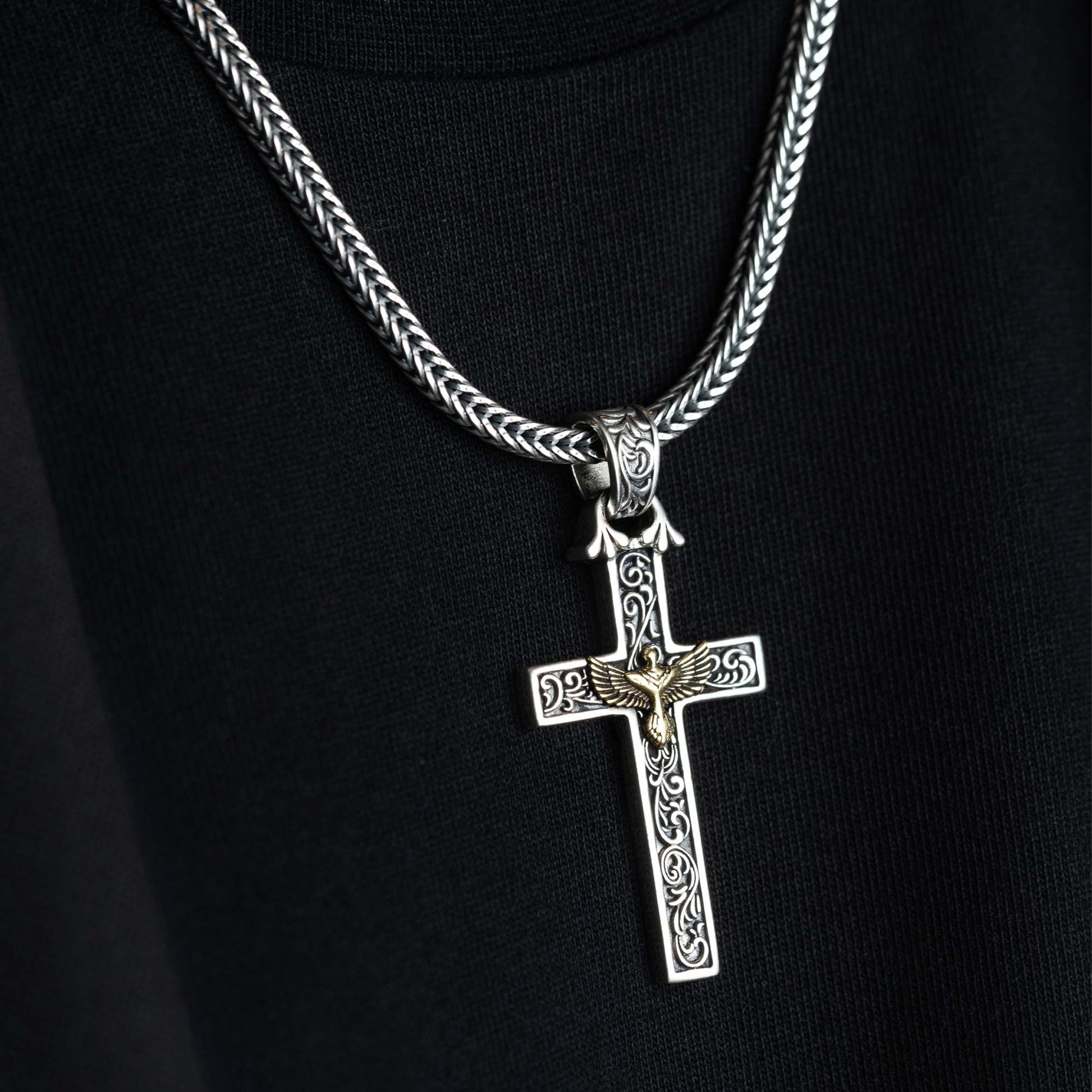 Cervia  Silver Cross Pendant 7