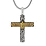 Norcia  Silver Cross Eagle Pendant