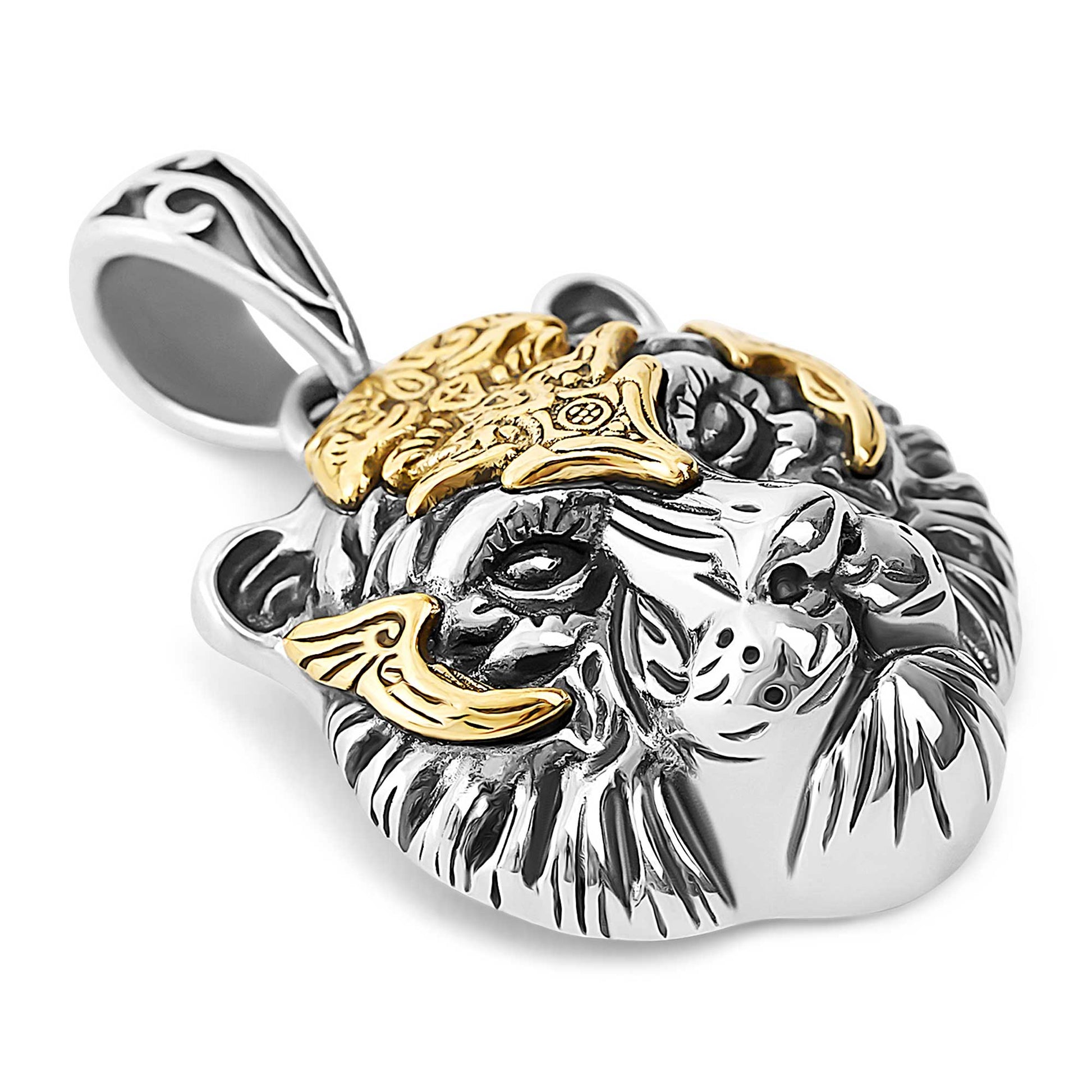 Anzio  Silver Tiger Pendant 4