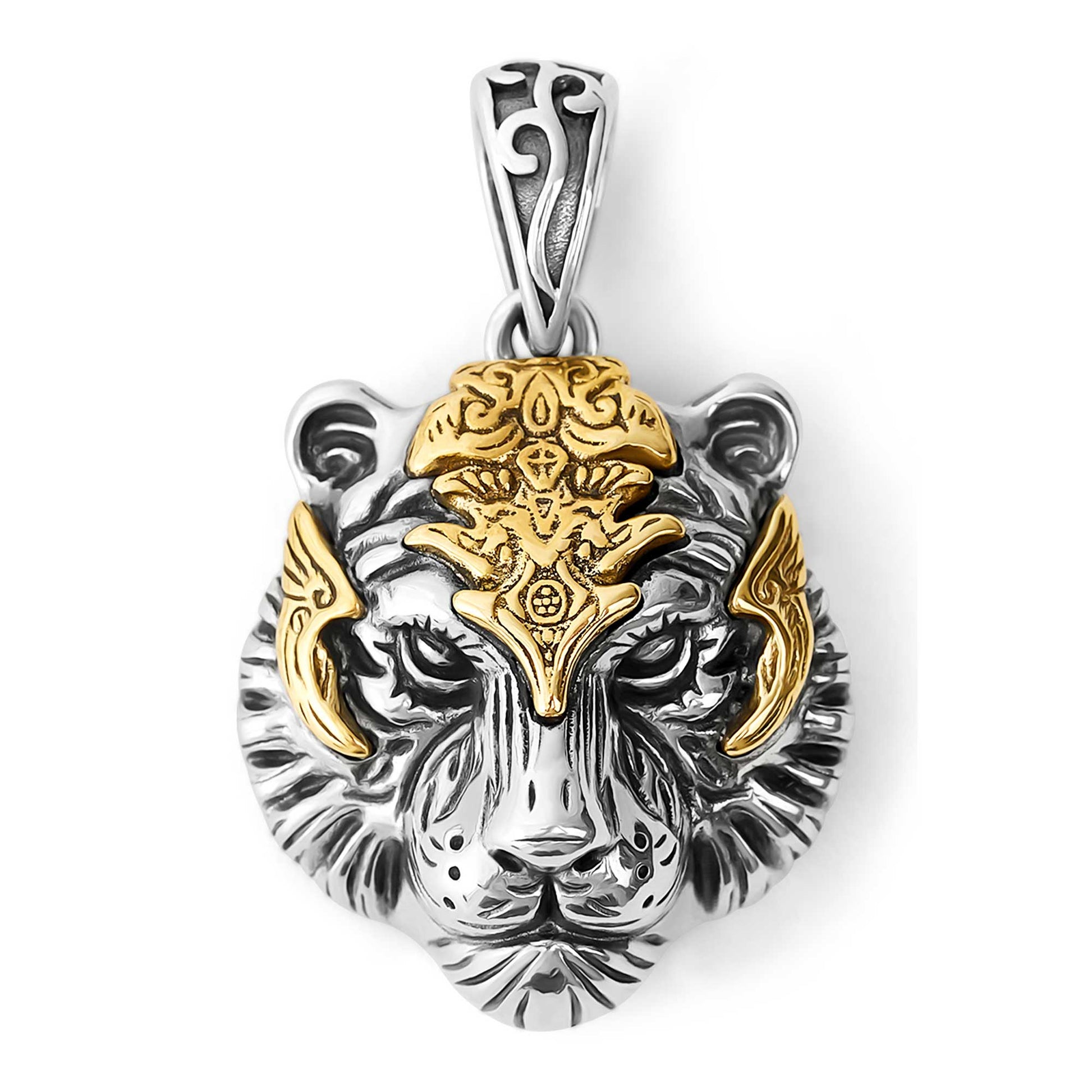 Anzio  Silver Tiger Pendant 3