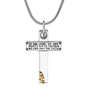 Salerno  Silver Cross Letter Pendant