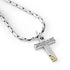 Salerno  Silver Cross Letter Pendant 2