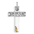 Salerno  Silver Cross Letter Pendant 3