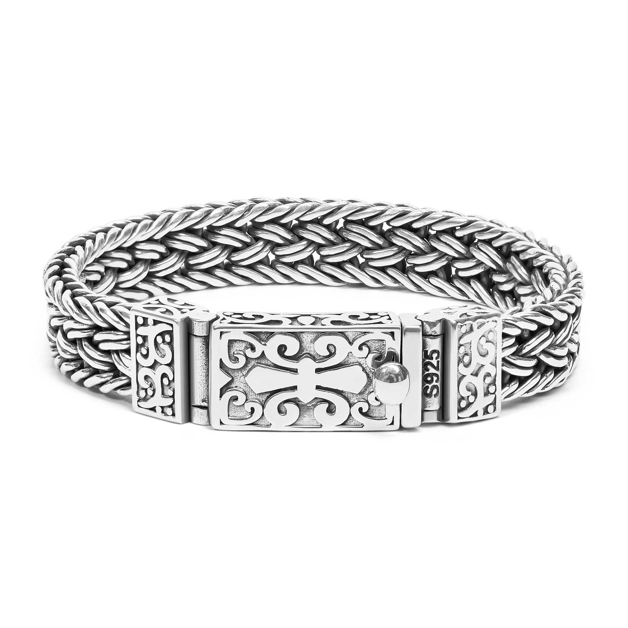 Marlo  Wide Woven Chain Bracelet