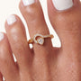Pear Toe Ring 2
