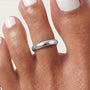Luxe Toe Ring Set Silver 2