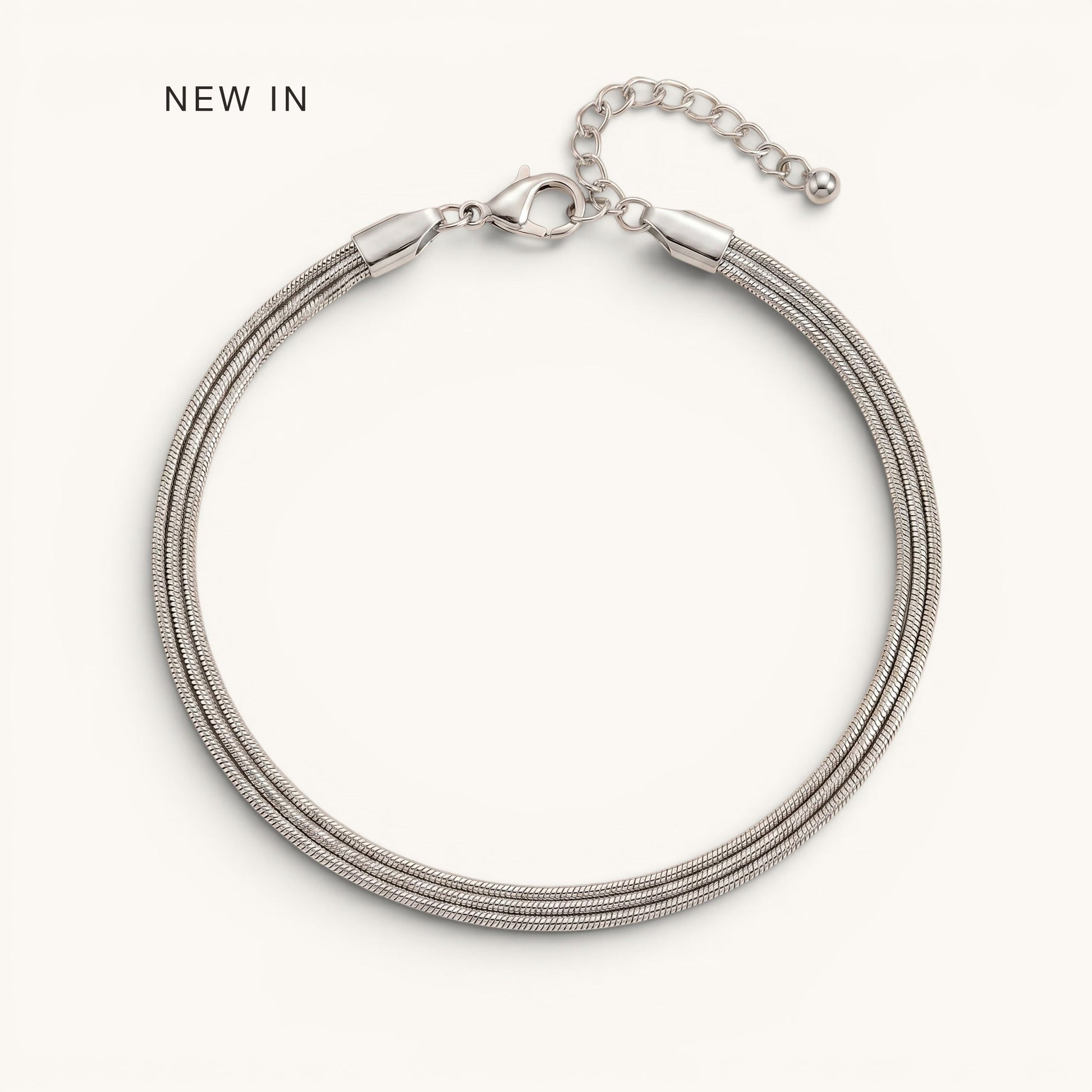 Tria Anklet Silver